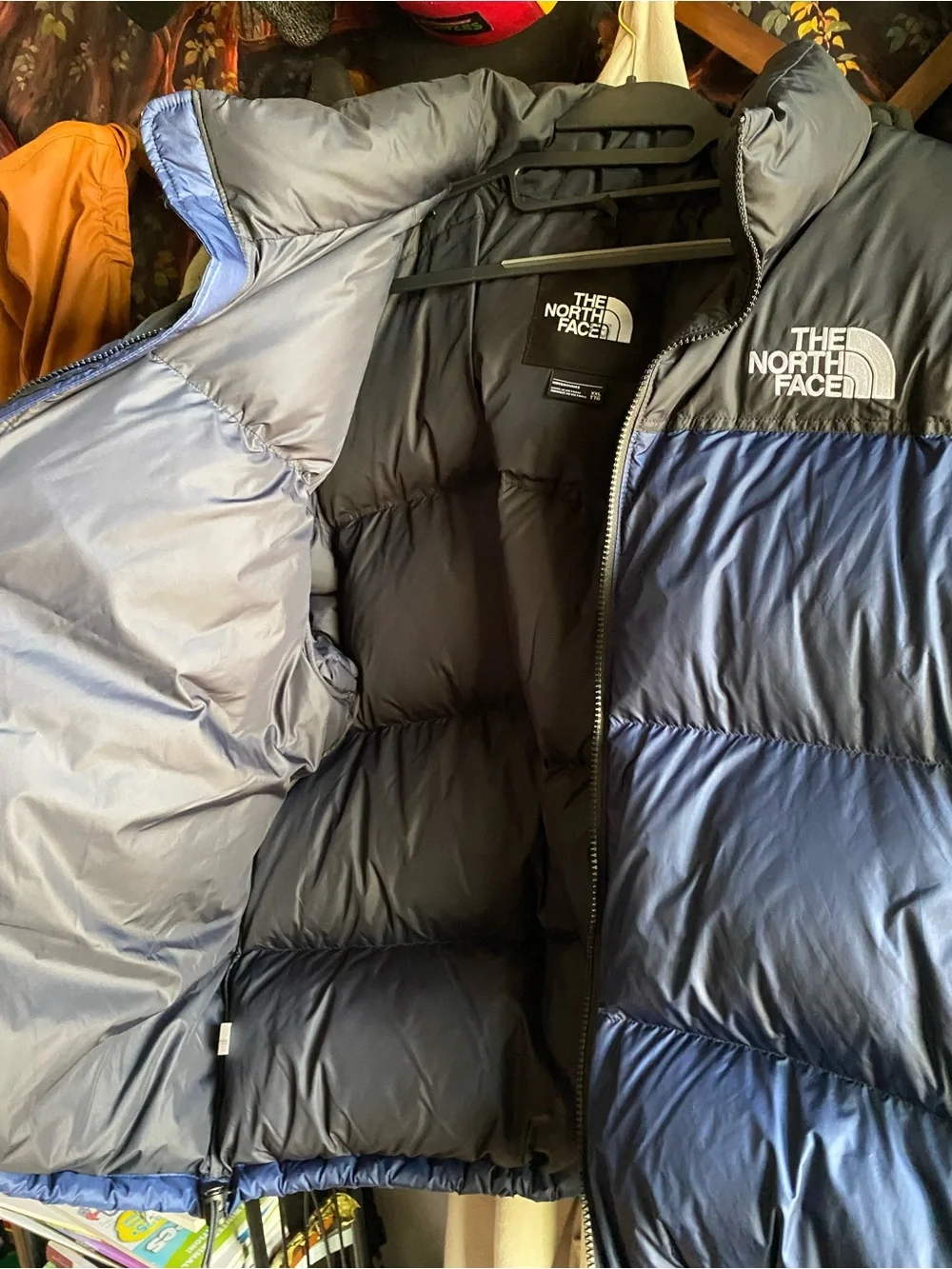 The North Face Blue and Black Men’s Puffer Jacket